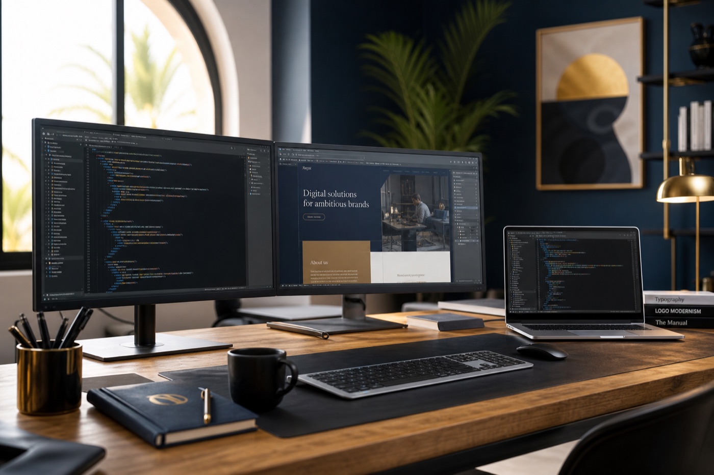 Workspace professionale di sviluppo web e software di Global Puglia
