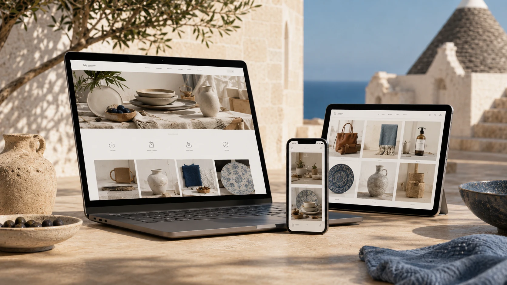E-commerce elegante e responsivo
